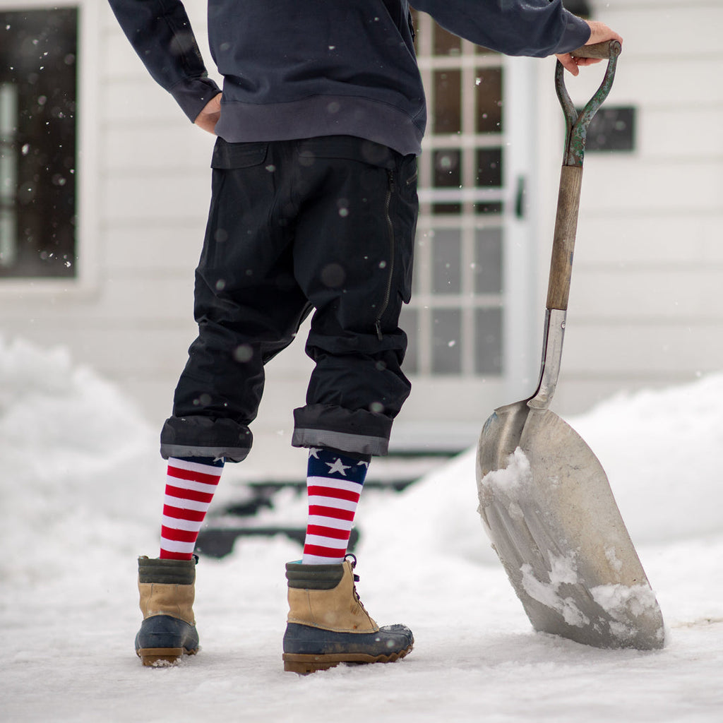 Darn Tough Men's Captain Stripe Over-the-Calf Midweight Ski & Snowboard Sock 2026