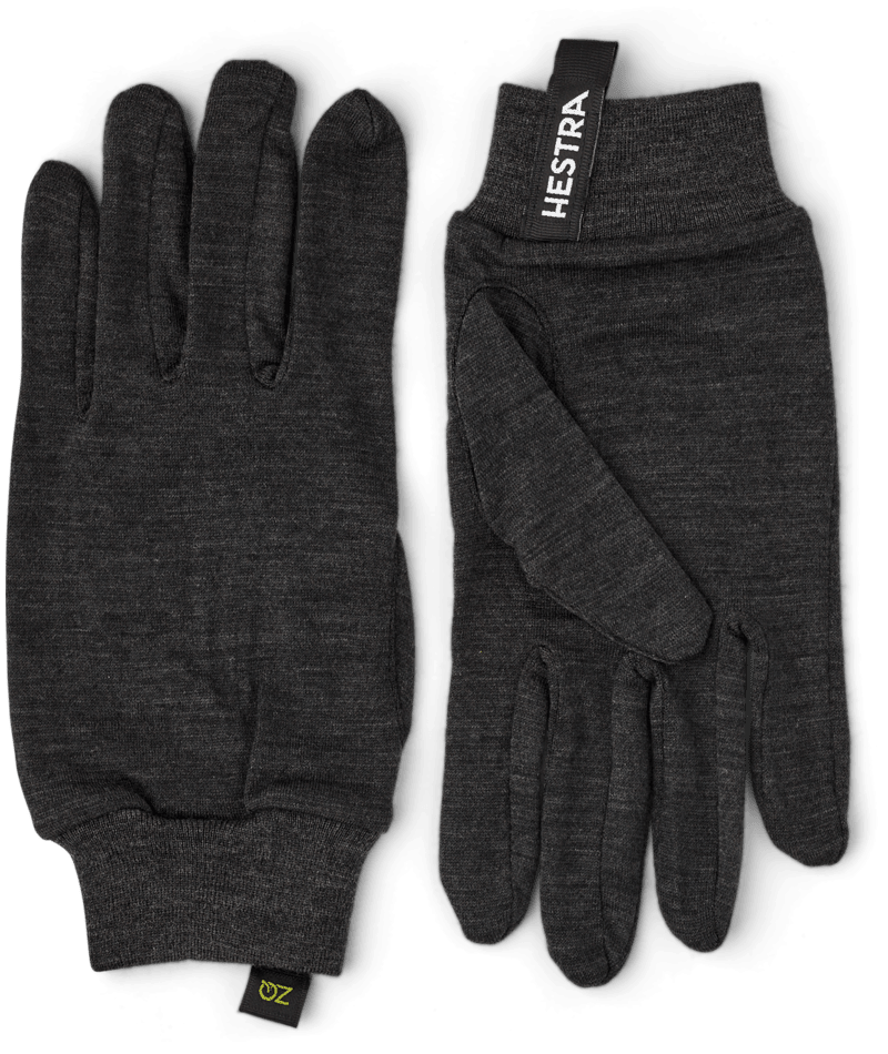 Hestra Merino Wool Liner Active Charcoal Gloves 2027