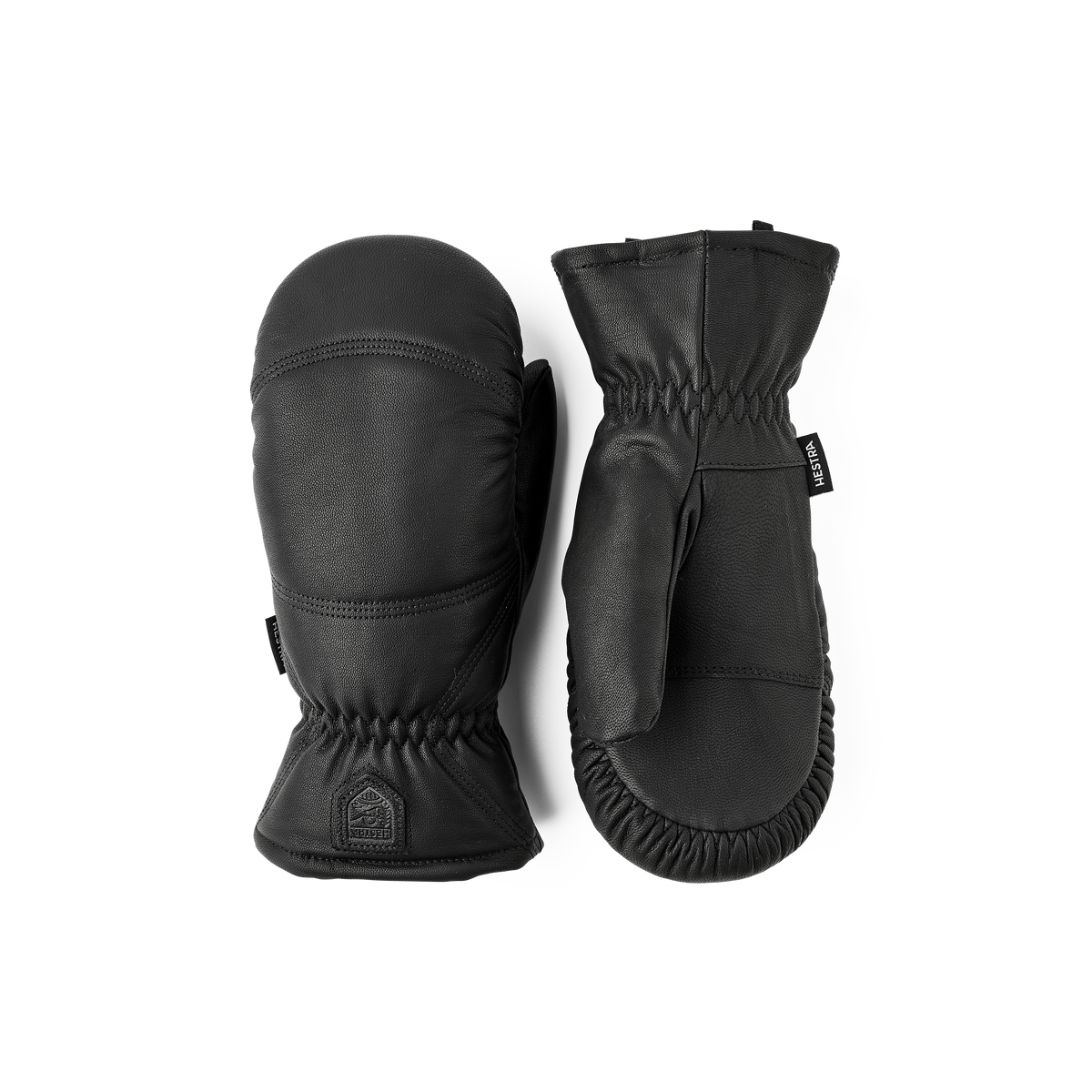 Hestra Leather Box Mitt Gloves 2027 - Black