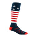 Darn Tough Men's Captain Stripe Over-the-Calf Midweight Ski & Snowboard Sock 2026