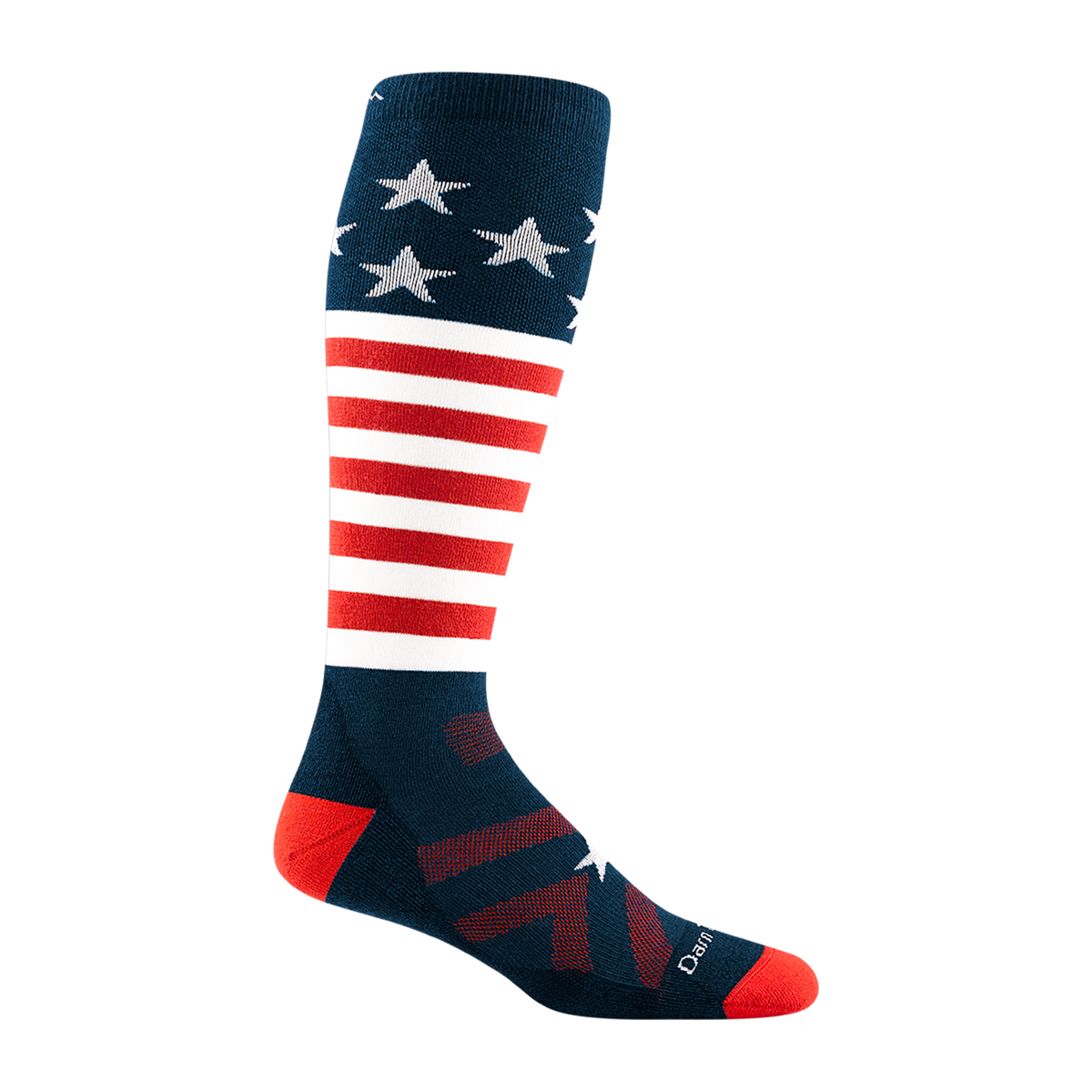 Darn Tough Men's Captain Stripe Over-the-Calf Midweight Ski & Snowboard Sock 2026