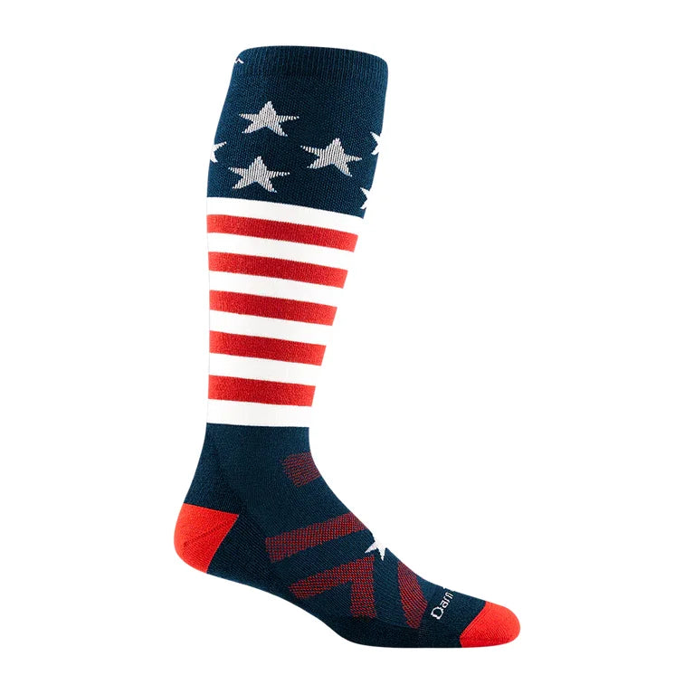Darn Tough Men's Captain Stripe Over-the-Calf Midweight Ski & Snowboard Sock 2026