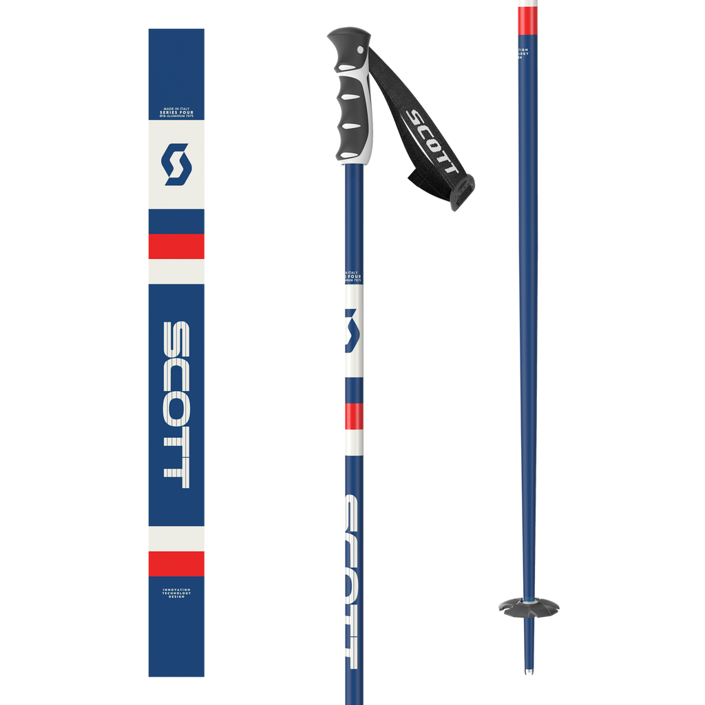 Scott Sun Valley Ski Poles 2026 - Retro Blue