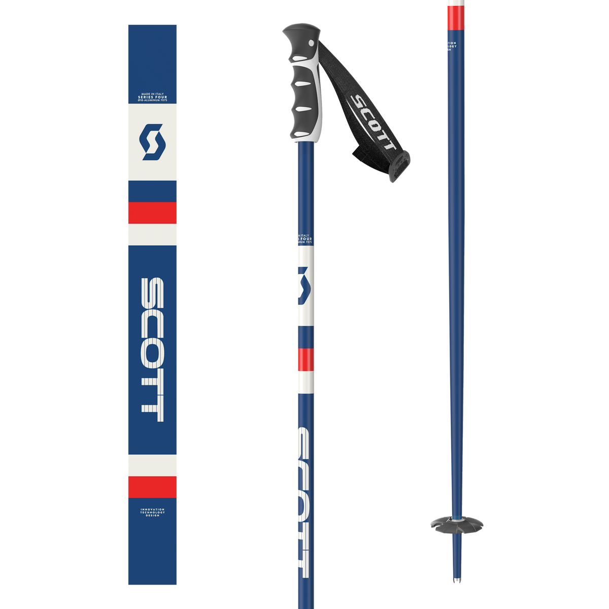 Scott Sun Valley Ski Poles 2026 - Retro Blue