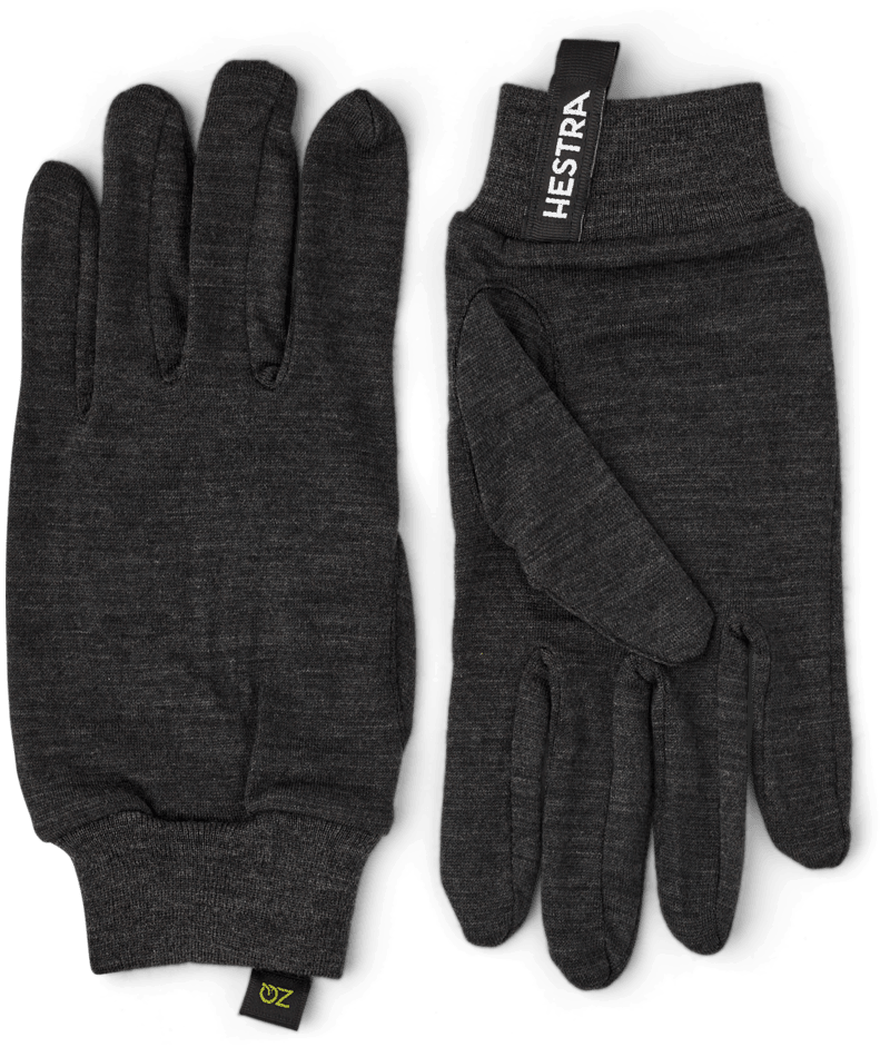 Hestra Merino Wool Liner Active Charcoal Gloves 2027