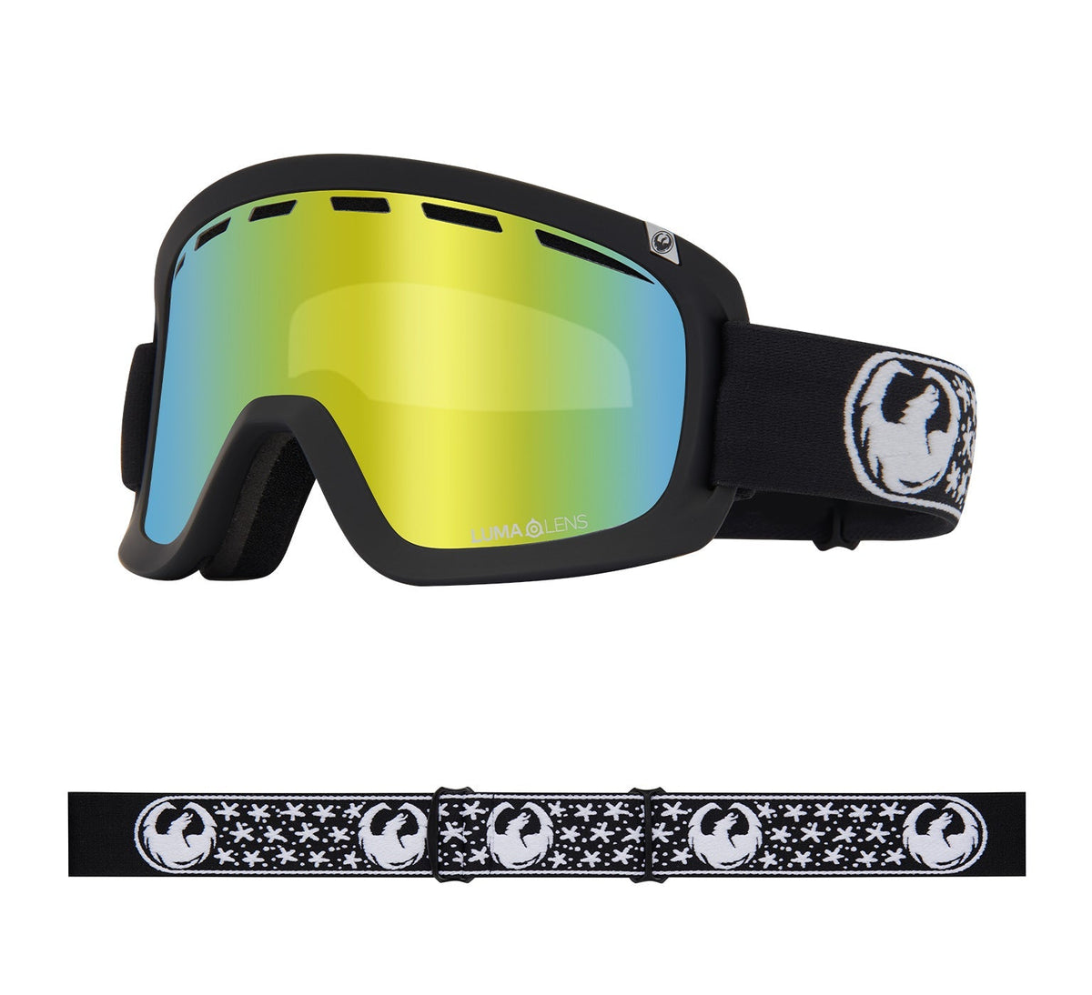 Dragon D1 OTG Goggle - Mikkel25/LL Gold Ion + LL Amber