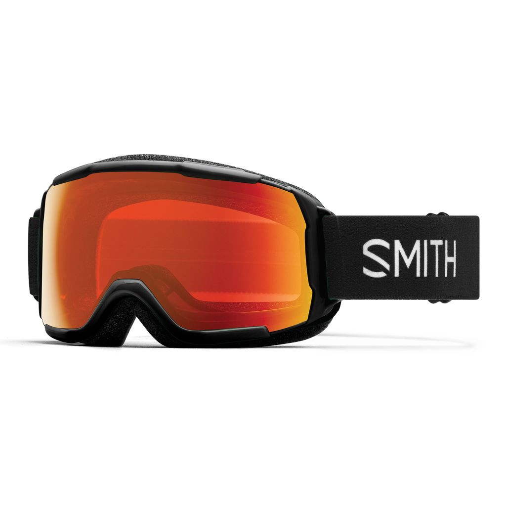 Smith Grom Snow Goggles 2027 - Black | ChromaPop Everyday Red Mirror