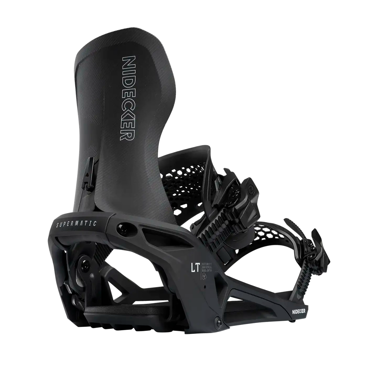 Nidecker LT Supermatic Snowboard Bindings 2026 - Black