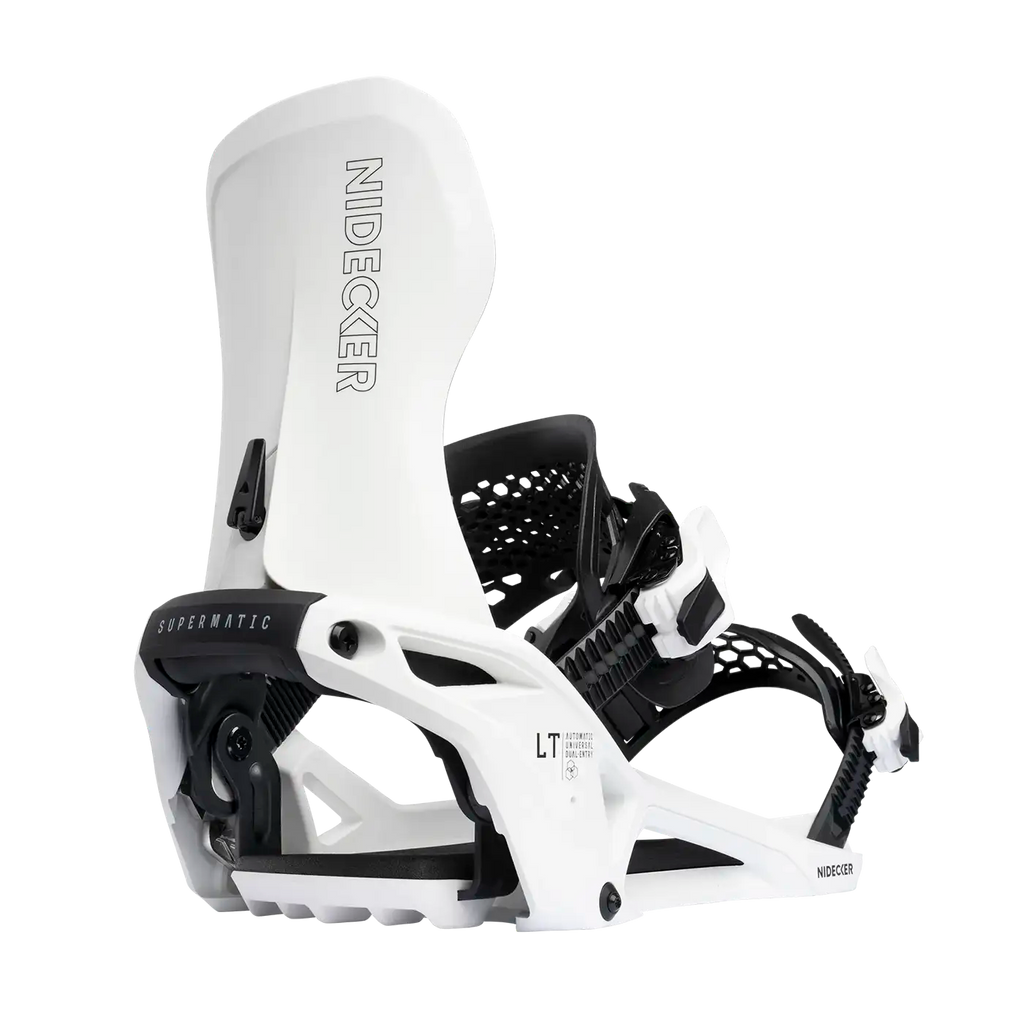 Nidecker LT Supermatic Snowboard Bindings 2026 - White