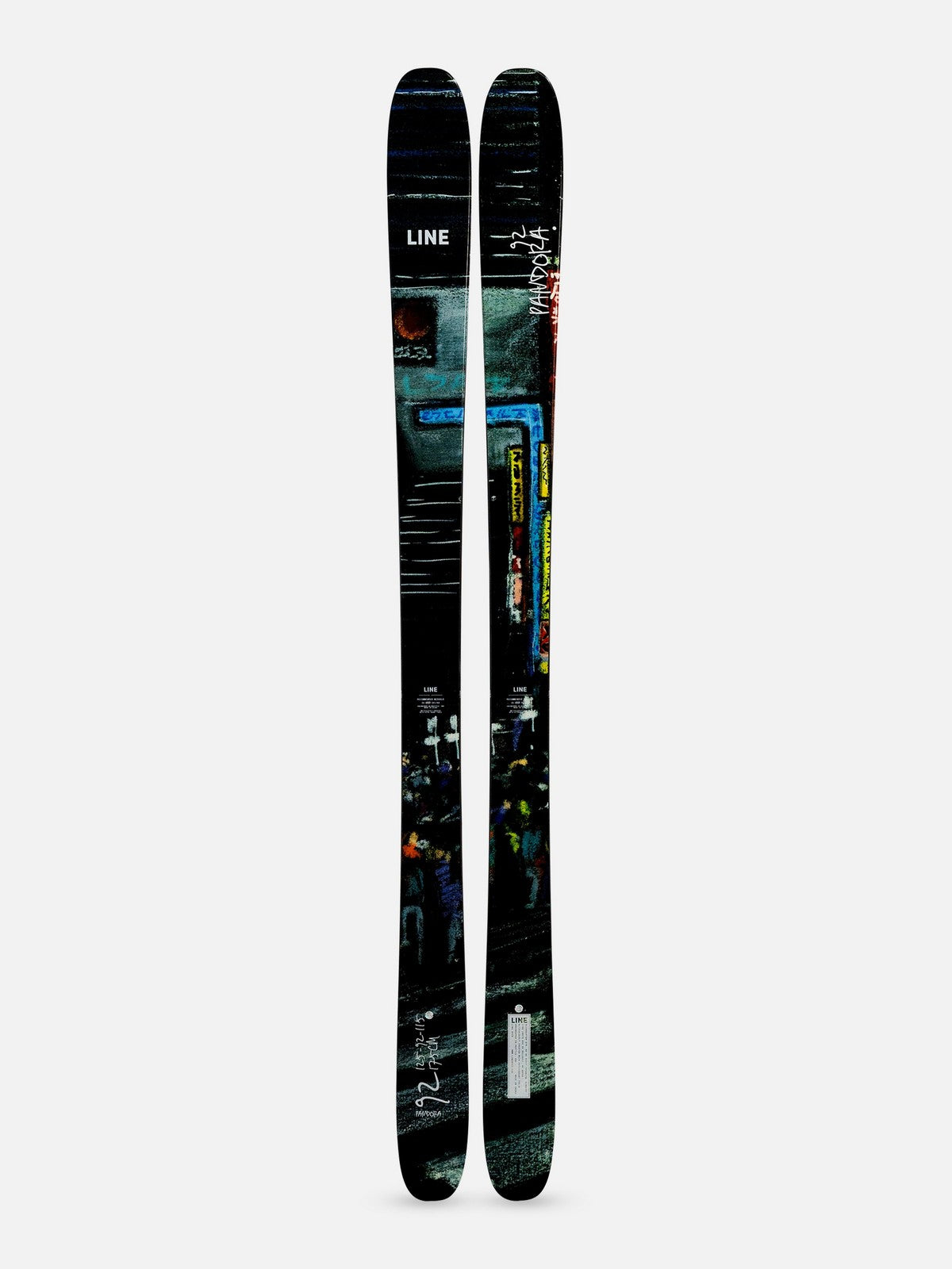 Line Pandora 92 Skis w/Squire 10 Quikclik Bindings 2026