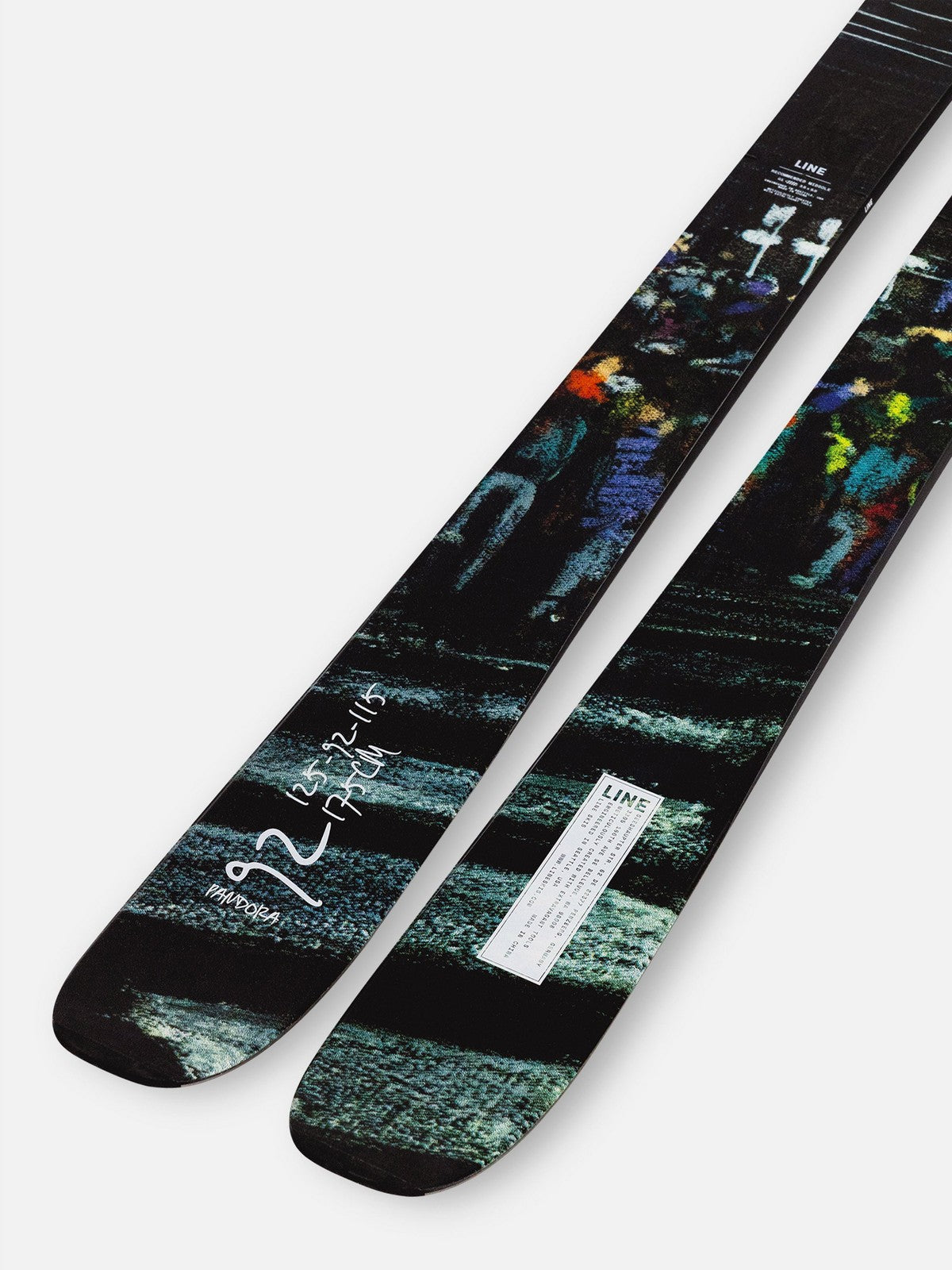 Line Pandora 92 Skis w/Squire 10 Quikclik Bindings 2026
