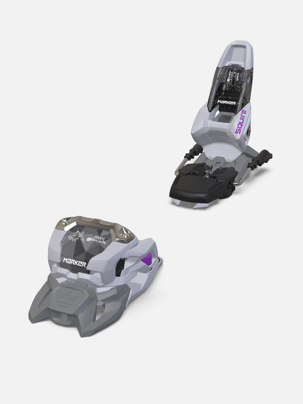 Marker Squire 11 Bindings 2027 - Grey/Purple