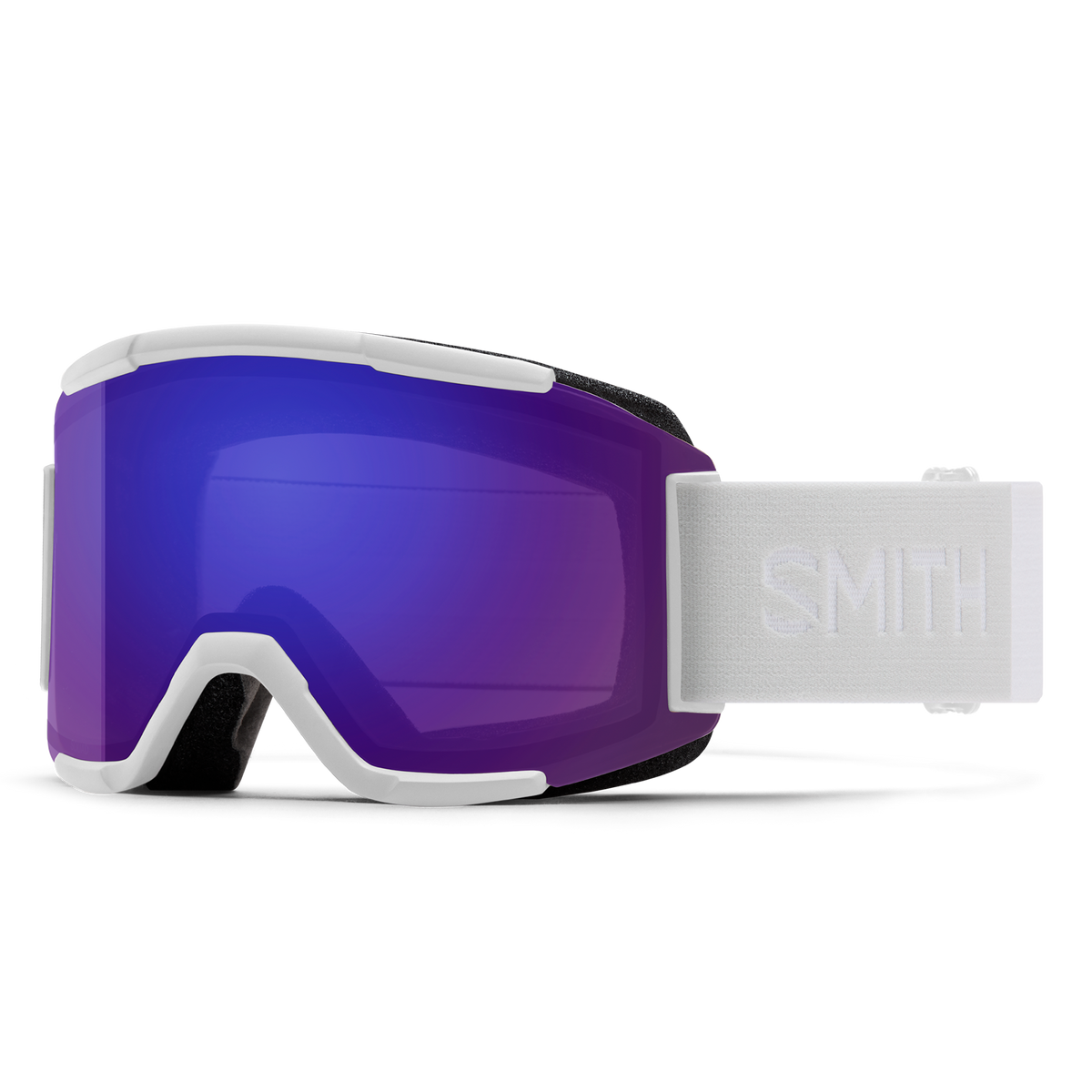 Smith Squad Snow Goggles 2027 - White Vapor | ChromaPop Everyday Violet Mirror