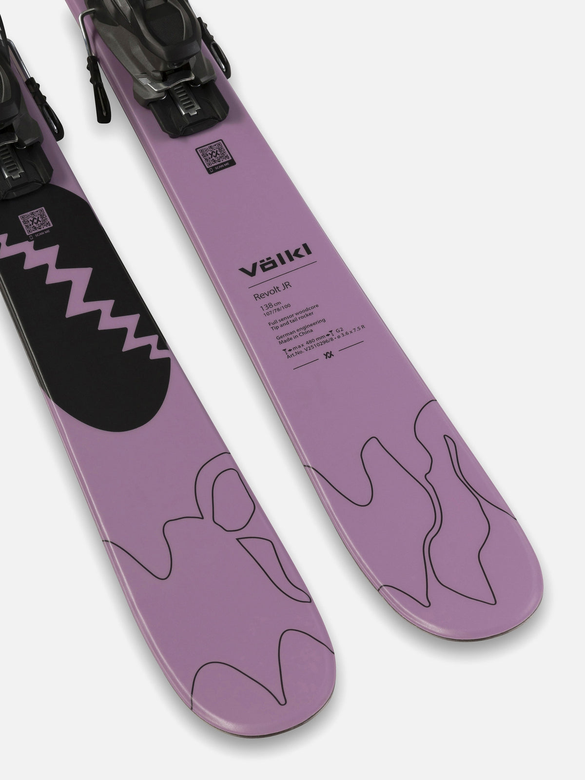 Volkl Revolt Jr Urban Skis w/7.0 Vmotion Bindings 2026