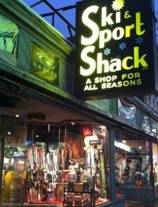 The original Ski & Sport Shack storefront on Main Street in Wakefield, MA